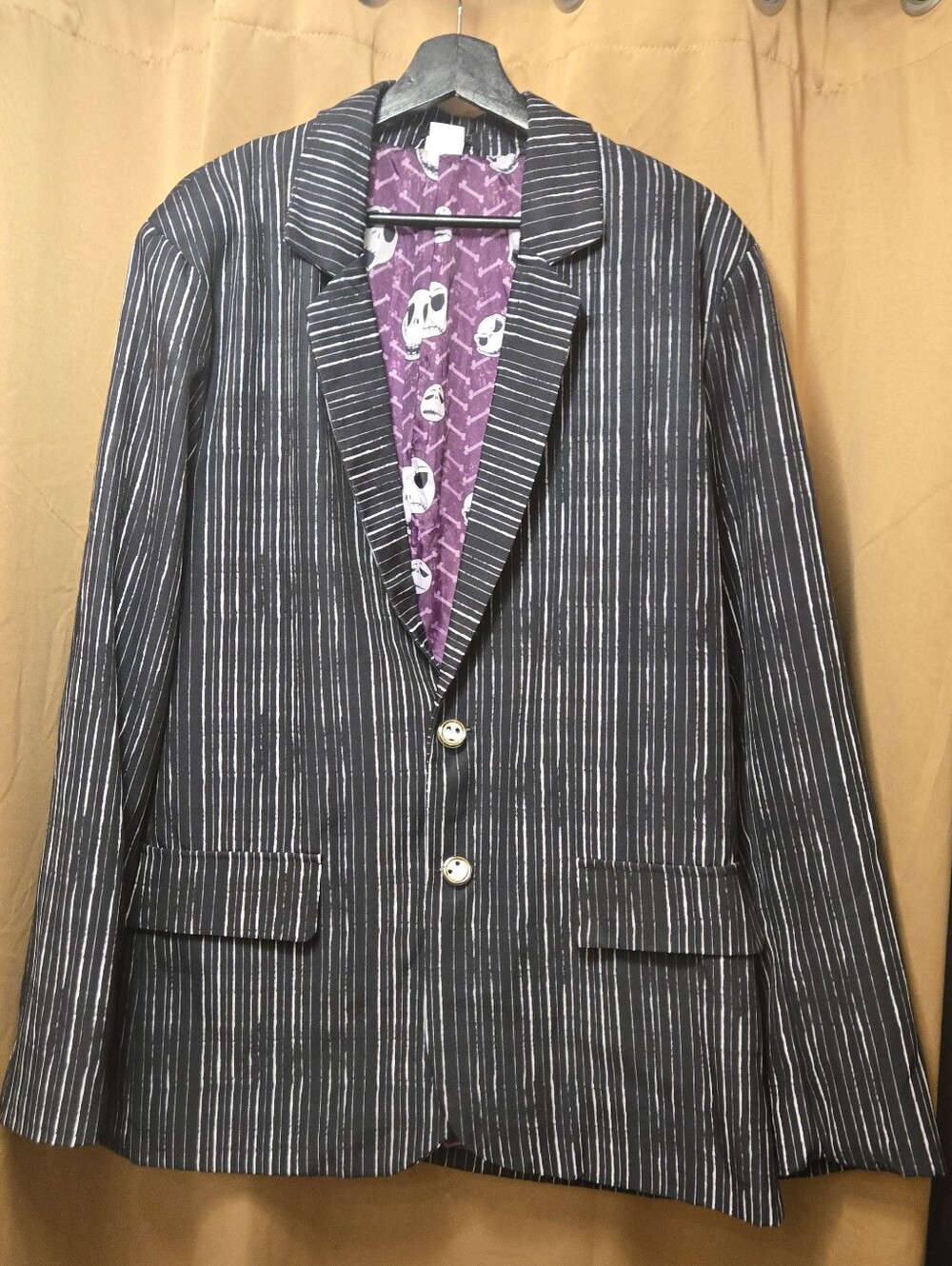 Adult Jack Skellington Jacket The Night Before Christmas Sz. XL  Cosplay